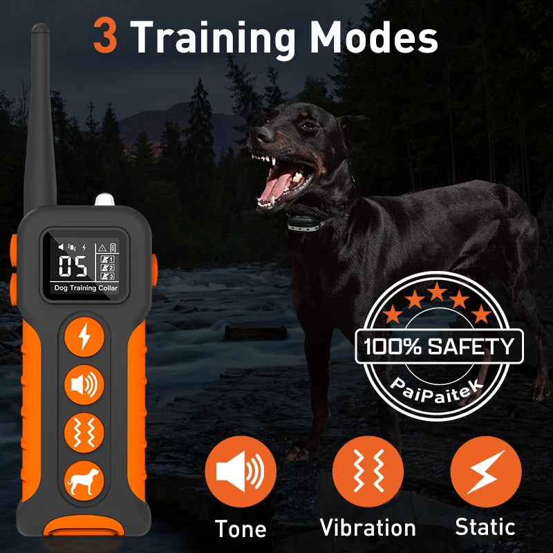Remote Control Dog Training Collar Multifunction - 3300 Ft Range