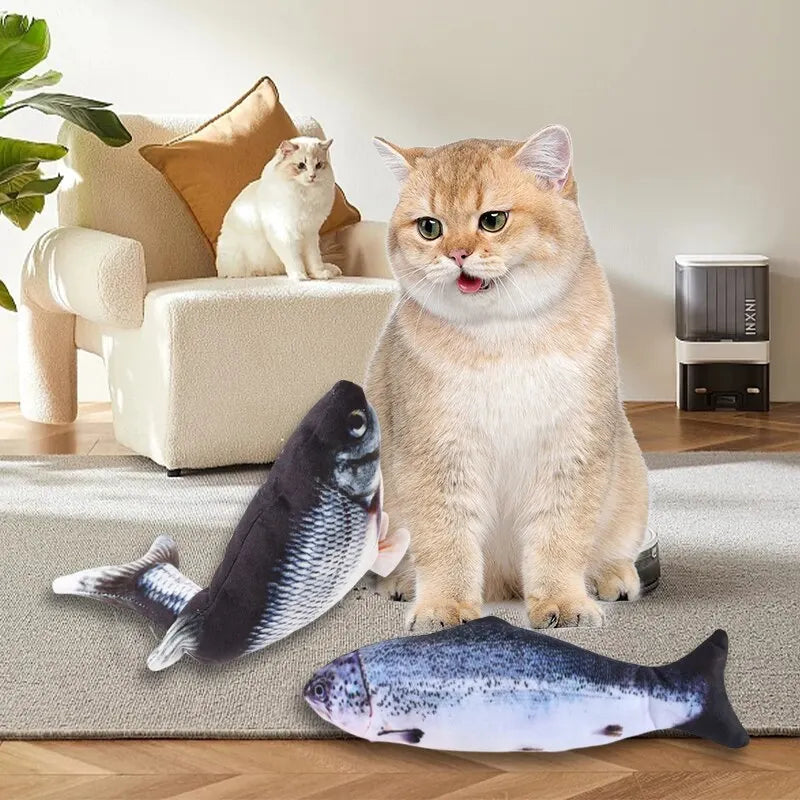 Silly Salmon Floppy Fish Dog and Cat Toy with USB Charging